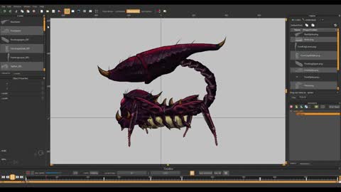 Alien Creature Skeletal Animation