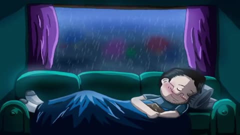 Sound of Rain Outside the Window to Sleep - White Noise Helps You Sleep Well - ASMR