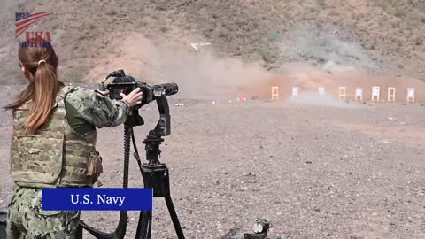 MINIGUN Live-Fires on the Ground by U.S. Navy_Marine Corps