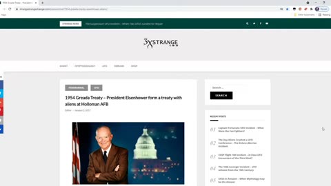 1954 Greada Treaty – President Eisenhower Agreement with Aliens at Holloman AFB