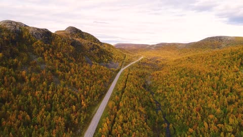 aerial view of uvjarohtu alta norway