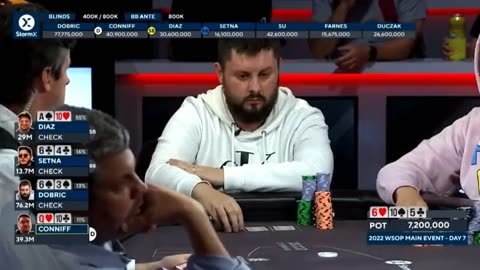 World Series Poker player Aaron Duczak was caught on a hot mic talking about his chest pain