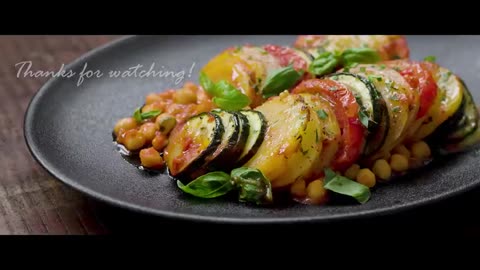 CHICKPEA and VEGETABLE CASSEROLE Recipe _ Healthy Vegan and Vegetarian eat Ideas .