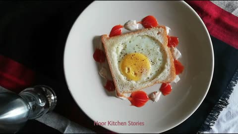 Quick Breakfast _ Egg Fry Bread.