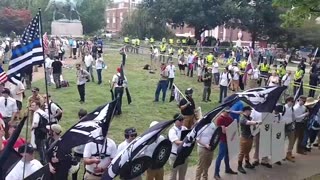 Aug 12 2017 Charlottesville 1.0 unite the rights side of the protest around 10 am