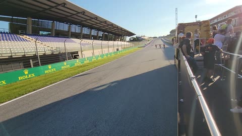 Formula 1 - Austria GP 2023 - Tour of the Circuit - We spotted Charles Leclerc on a bike!
