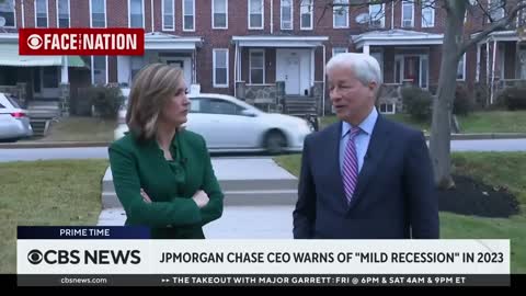 JPMorgan Chase CEO Jamie Dimon warns of "mild recession" in 2023