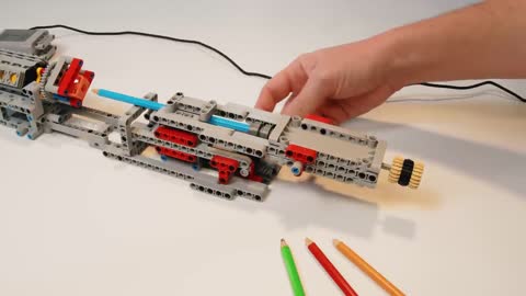 Making Lego Pencil Launcher from Pencil Sharpener #lego #moc #experiment