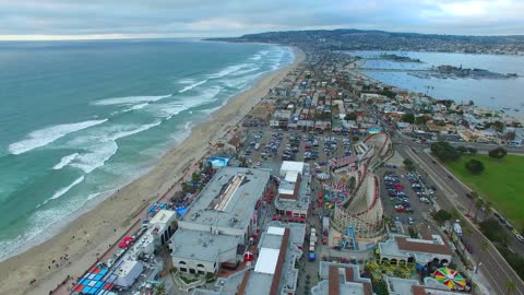 Coastline beach city