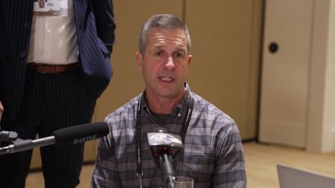 Head Coach John Harbaugh From AFC Coaches’ Breakfast At NFL Owners’ Meetings | Baltimore Ravens