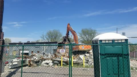Demolition of Old Towne Building