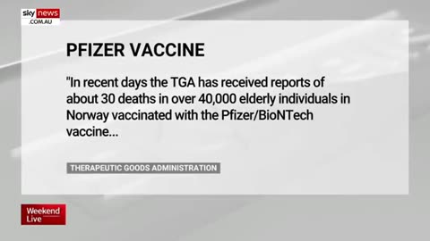 TGA releases statement about Pfizer vaccine deaths in Norway