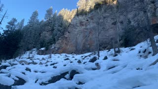 Traversing a Snowy Boulder Field – Tamanawas Falls – Mount Hood – Oregon – 4K