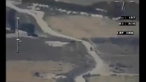 Taliban Member takes huge Bomb right to the head from plane.