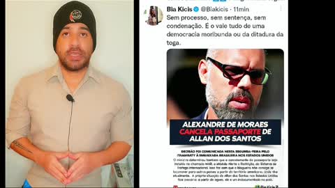Alexandre de Moraes Cancela Passaporte de Allan dos Santos #bolsonaro #viral #shorts #emanuelsummers