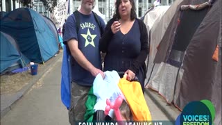 Peaceful Protest in Wellington - Eoin and Wanda leave NZ