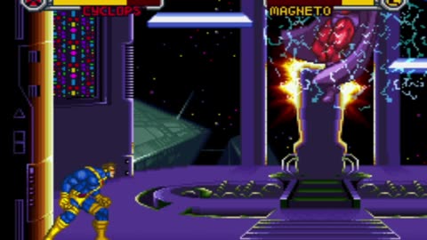 X-Men: Mutant Apocalypse (SNES). Avalon and Magneto (Cyclops)