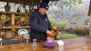 10kg Azerbaijani Pilaf Cooked Inside 15kg of Lamb! Life in the mountains