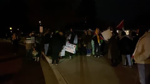 LIVE: Pro-Palestinian Protesters Gather Outside Governor Gretchen Whitmer’s Residence in Lansing