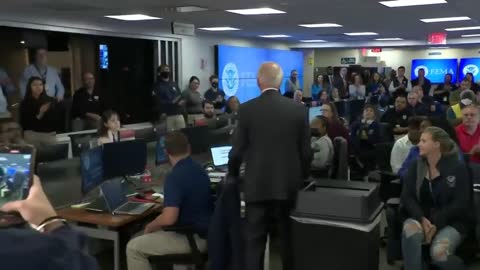 Joe Biden Wanders Away Confused During FEMA Visit