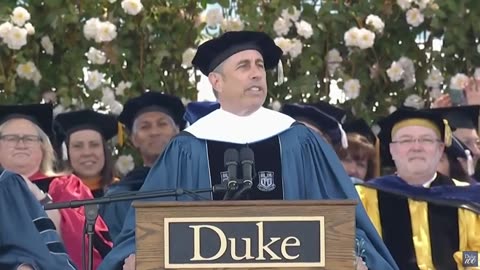 Jerry Seinfeld delivers jokes at Duke commencement ceremony _ LiveNOW from FOX