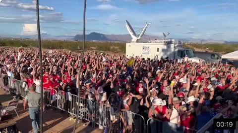 Ben Bergquam Shows MASSIVE Crowd At Arizona Trump Rally