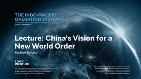 China's Vision for a New World Order - Dec 2nd 2021 - Lecture