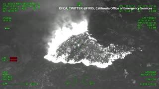 Drone captures raging wildfire in Yosemite