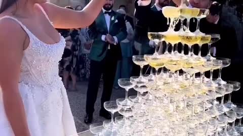 This Is Your Sign To Have A Champagne Tower At Your Wedding