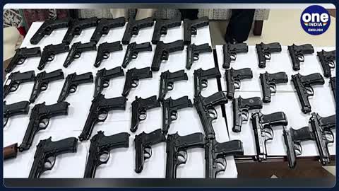 Indian couple from Vietnam with 45 pistols arrested at Delhi airport | See pics | Oneindia News*News