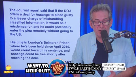 Plea deal for Julian Assange? | Jimmy Dore w/Due Dissidence