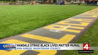 Black Lives Matter mural vandalized twice in same week in Ann Arbor MI