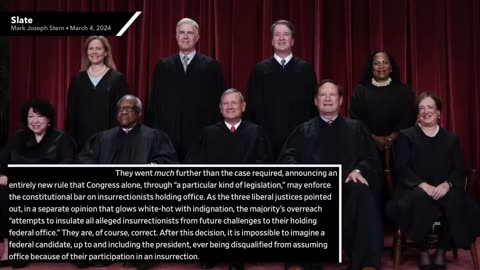 Shameless Supreme Court Shields Trump from Ever Being Disqualified for Insurrection