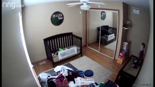 Mom's First Time Using Voice Through Camera Scares Kid