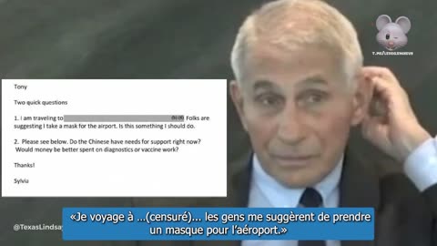 Fauci admet que les masques sont inefficaces face aux virus