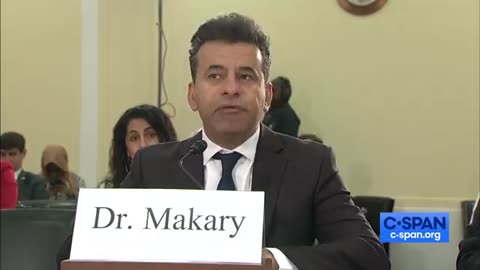 Fantastic opening statement from Dr. Makary!