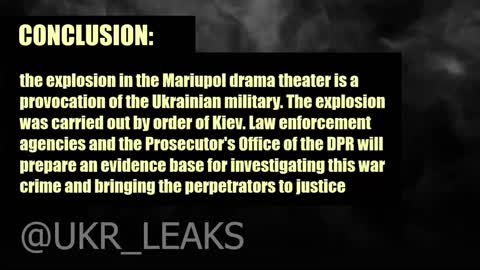 ⚡️PROVOCATION OF THE AFU IN THE MARIUPOL DRAMA THEATER ⚡️