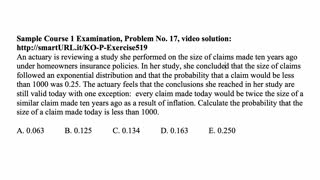 Exam P exercise for January 29, 2021