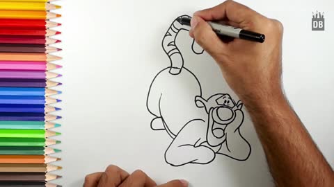 How to Draw Tigger Easily!