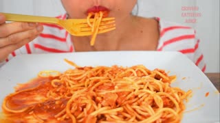 ASMR- EATINg SPAGHETTI