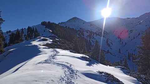 High-rise swing, 2560 meters. Mount Furmanov