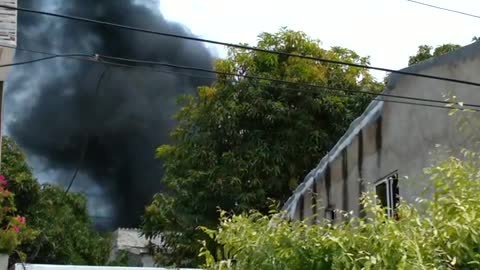 Incendio en casa de Kevin Flórez