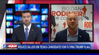 Police called on Texas candidate for flying Trump flag