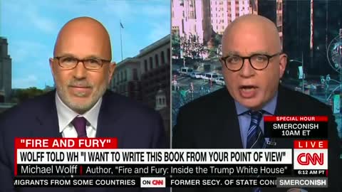 Michael Wolff Accuses CNN of 'Doing the Work of the White House' Because Host Questioned His Book