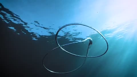 Underwater Double Bubble Rings