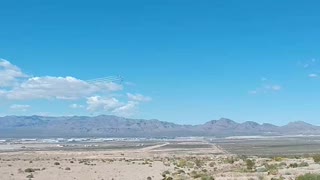 Thunder Birds fly over Las Vegas