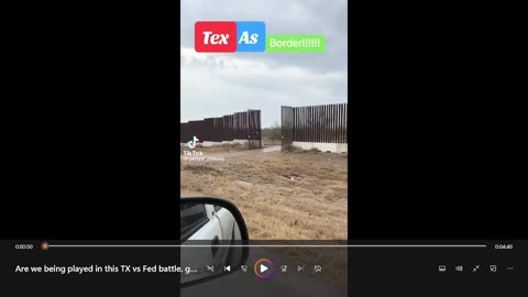 ARE WE BEING PLAYED ABOUT THE TEXAS BORDER