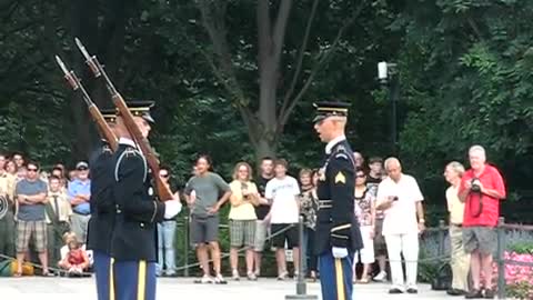 Changing of the Guard at the Tomb of The Unknown @ Arlington