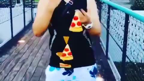 Pizza eating challenge