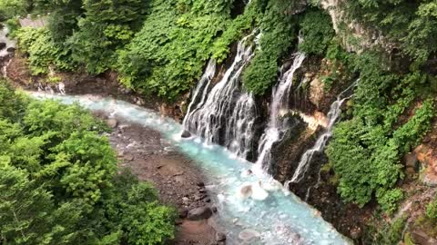 Hokkaido White Beard Falls, Japan